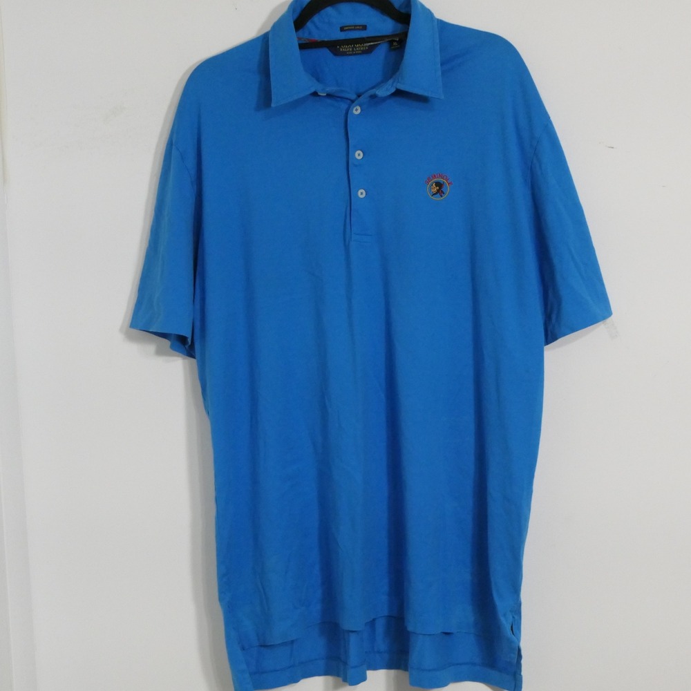 Polo Golf Ralph Lauren Mens Shirt XL Blue FSU Seminoles Pima Cotton Vintage